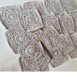Solid Double Crochet Granny Square Pattern Crochet Pattern Easy Beginner Crochet Blanket Making Pattern Crochet Motif PDF Pattern