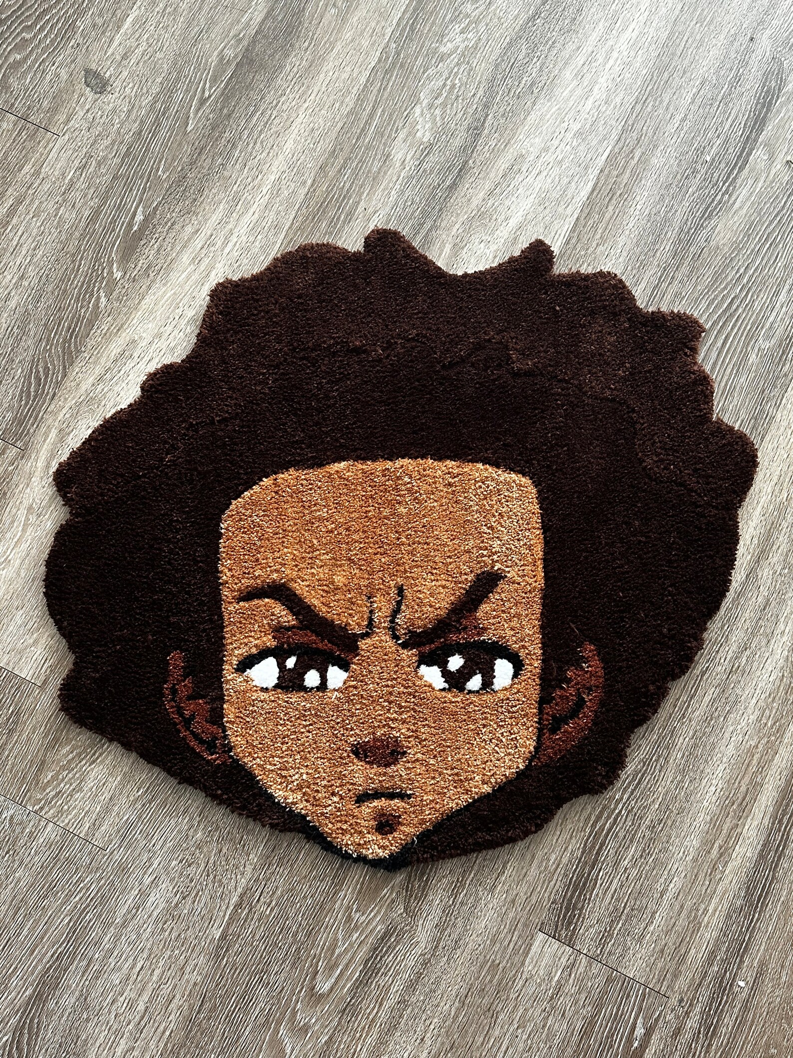 The Boondocks Character Head Rugs Etsy