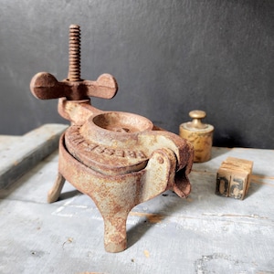 Vintage Cast Iron Sculptural Object, Primitive Industrial Form, French Rustic Decor, Wabi Sabi Accent, Collected Curiosity