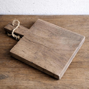 Cutting Board Thick Walnut Wood • Rustic Primitive kitchenware • Aged Solid Wood Kitchen Decor