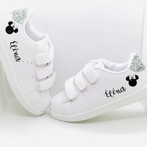 Personalized silver sneakers image 2