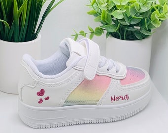 Zapatillas arcoíris personalizadas