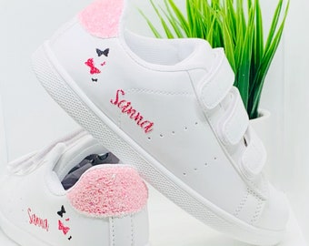 Candy pink personalized sneakers