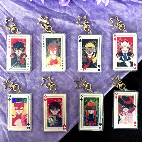 Persona 5 | Keychains | Joker, Akechi Goro, Ryuji Sakamoto, Yusuke Kitagawa, Ann Takamaki, Futaba Sakura, Haru Okumura, Makoto Nijima