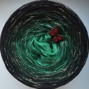 3 ply, Gradient Cake Yarn, Ombre Yarn Cake, Color Change yarn, Ombre Yarn, Cotton/Acrylic.95