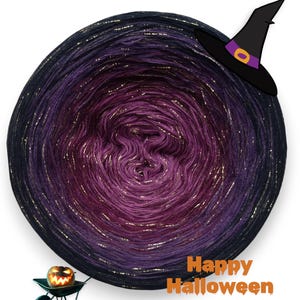 3 ply, Gradient Cake Yarn, Ombre Yarn Cake, Color Change yarn, Cotton/Acrylic 219 .Crochet, Knitting - Agnes World OmbreYarn.