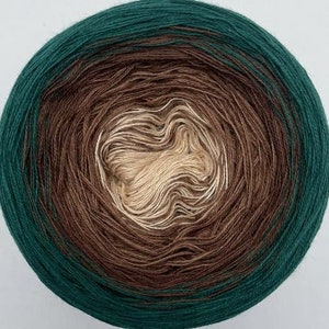 Hilo degradado Ombre – Hilo de algodón y acrílico para ganchillo y punto | Hilo que cambia de color para chales.- 28 - Agnes World Ombre Yarn.