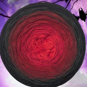 Gradient Yarn Cake, ombre effect yarn cake,3 ply,4 ply 50cotton/50%acrylic yarn cake.342