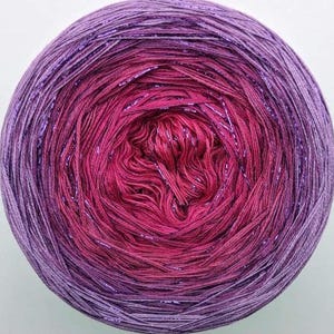3 ply, Gradient Cake Yarn, Ombre Yarn Cake, Color Change yarn, Ombre Yarn, Cotton/Acrylic 351A