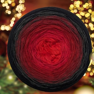 Hilo navideño, Pastel de hilo degradado, Pastel de hilo con efecto ombré, Pastel de hilo de 3 capas, 4 capas 50% algodón/50% acrílico. 342
