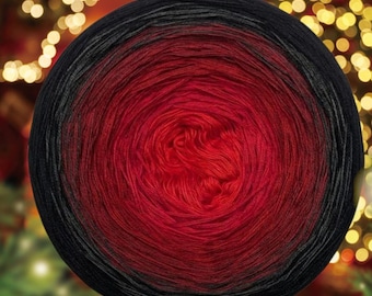 Christmas yarn, Gradient Yarn Cake, Ombre effect yarn cake,3 ply,4 ply 50cotton/50%acrylic yarn cake. 342