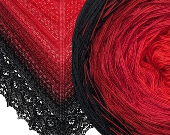Gradient Yarn Cake, Ombre-effektgarn, Virkning, Stickning 50% bomull/50% akrylgarnstårta. Virkning, Stickning. 90 - Agnes World Ombre Yarn.