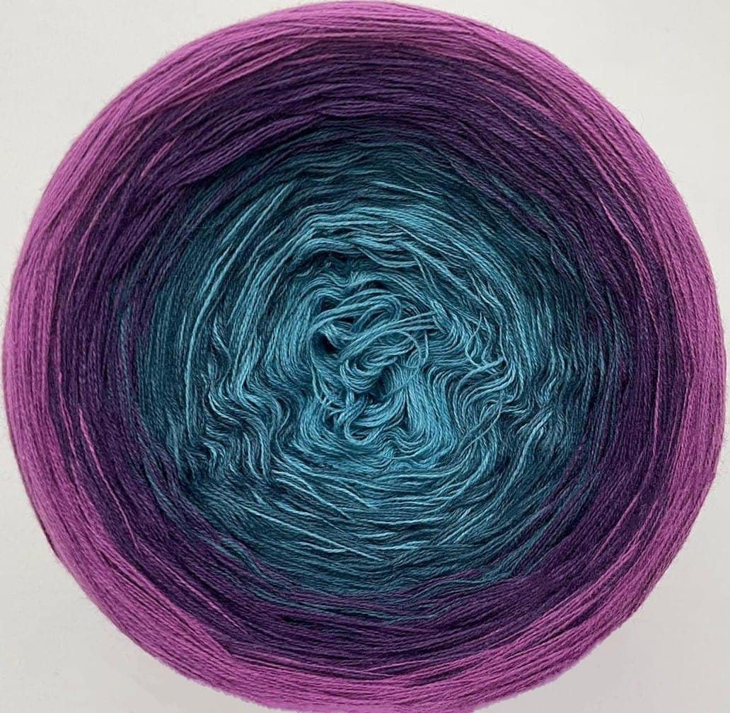 Gradient Yarn Cake, ombre yarn cake,3 ply, 50cotton/50?rylic yarn cake. 47 - E