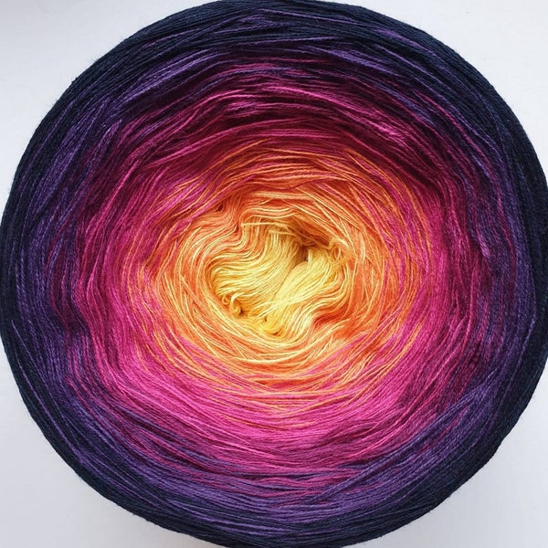 Gradient Yarn Cake, ombre effect yarn cake,3 ply,4 ply 50cotton/50%acrylic yarn cake.134