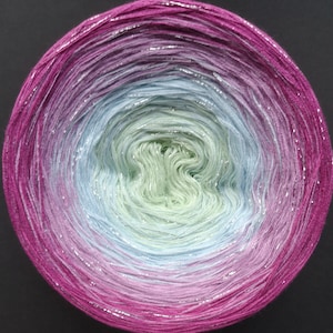 3 ply, Gradient Cake Yarn, Ombre Yarn Cake, Color Change yarn, Ombre Yarn, Cotton/Acrylic.102
