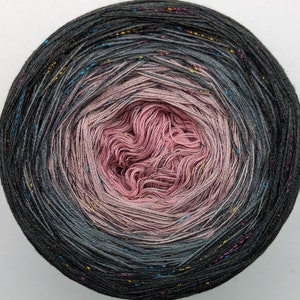 Gradient Yarn, Ombre Yarn Cake, Color Change yarn, Cotton, Acrylic, Knitting, Crochet. 113 - Agnes World Ombre Yarn.
