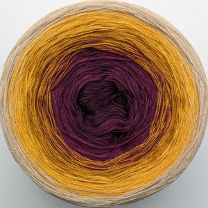 Gradient Cake Yarn, Ombre Yarn Cake, Color Change yarn, 3 ply, Ombre Yarn,