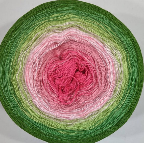 Gradient Yarn Cake, ombre effect yarn cake, 50cotton/50%acrylic 3 , 4ply yarn cake.Yarn for crochet Yarn for knitting,colour change yarn 271