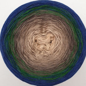 Gradient Cake Yarn, Ombre Yarn Cake, Color Change yarn, Ombre Yarn, Cotton/Acrylic. 217