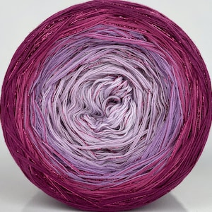 3 ply, Gradient Cake Yarn, Ombre Yarn Cake, Color Change yarn, Ombre Yarn, Cotton/Acrylic.423