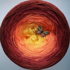 Gradient Yarn Cake, Ombre yarn cake, 50cotton/50%acrylic yarn cake. 96