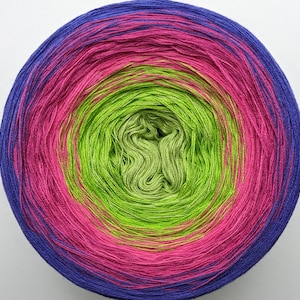 Gradient Cake Yarn, Ombre Yarn Cake, Color Change yarn, 3 ply, Ombre Yarn.287. Ombre Yarn for Crochet