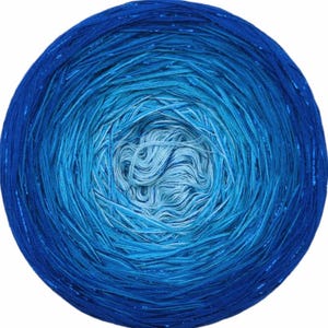 3 ply, Gradient Cake Yarn, Ombre Yarn Cake, Color Change yarn, Ombre Yarn, Cotton/Acrylic .327A