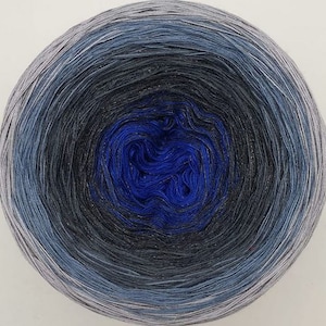 3 ply, Gradient Cake Yarn, Ombre Yarn Cake, Color Change yarn, Ombre Yarn, Cotton/Acrylic ,Shiny yarn