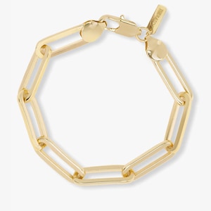 Gia、18K ゴールドフィルド リンク ブレスレット、防水ブレスレット。