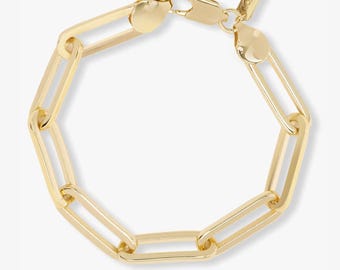Gia, 18K Gold Filled links Bracelet, Water Resistant Bracelet.