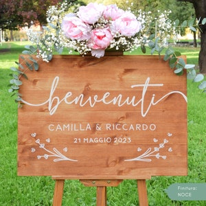 Cartello di Benvenuto Matrimonio | Wedding sign | Insegna in legno personalizzata | Welcome sign | Pannello in legno
