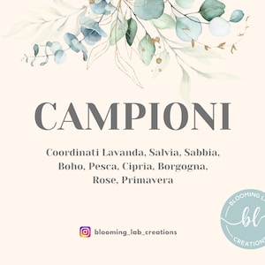 Campioni Partecipazioni Matrimonio BloomingLab