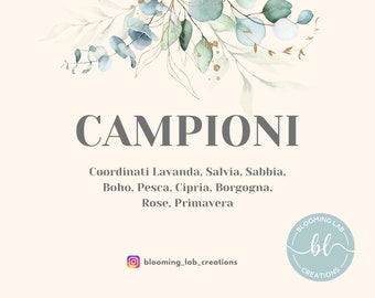 Campioni Partecipazioni Matrimonio BloomingLab