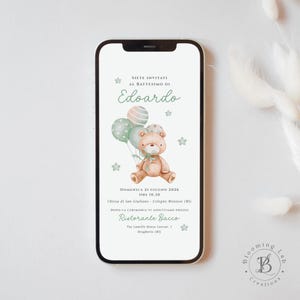 Invito Digitale Personalizzato per Battesimo, Compleanno, Comunione, Cresima, Laurea | BloomingLab