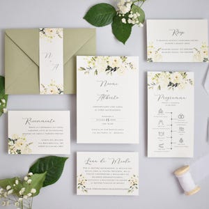 Partecipazioni di Matrimonio | Coordinato Avalanche | Partecipazioni Artigianali | Made in Italy | Inviti Nozze | BloomingLab
