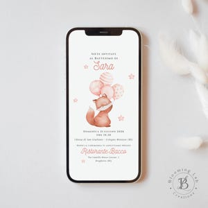 Invito Digitale Personalizzato per Battesimo, Compleanno, Comunione, Cresima, Laurea | BloomingLab