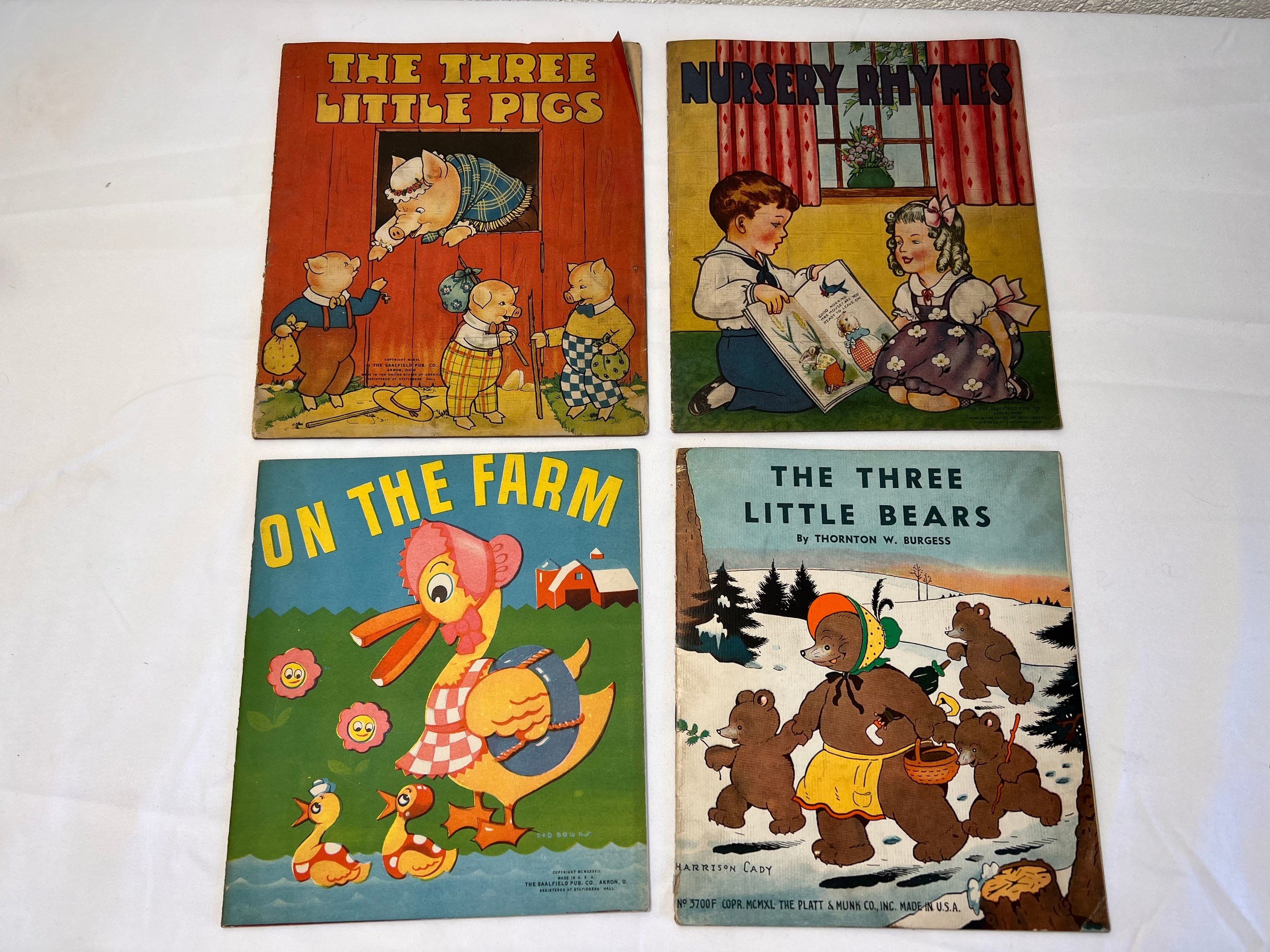Set of 4 Vintage/antique Childrens Books Etsy