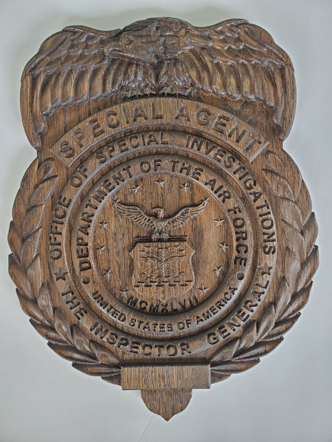handmade-wood-usaf-osi-special-agent-badge-dark-walnut-stain-etsy