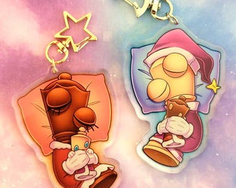 Sleepy Kinger & Sleepy Queenie Keychains