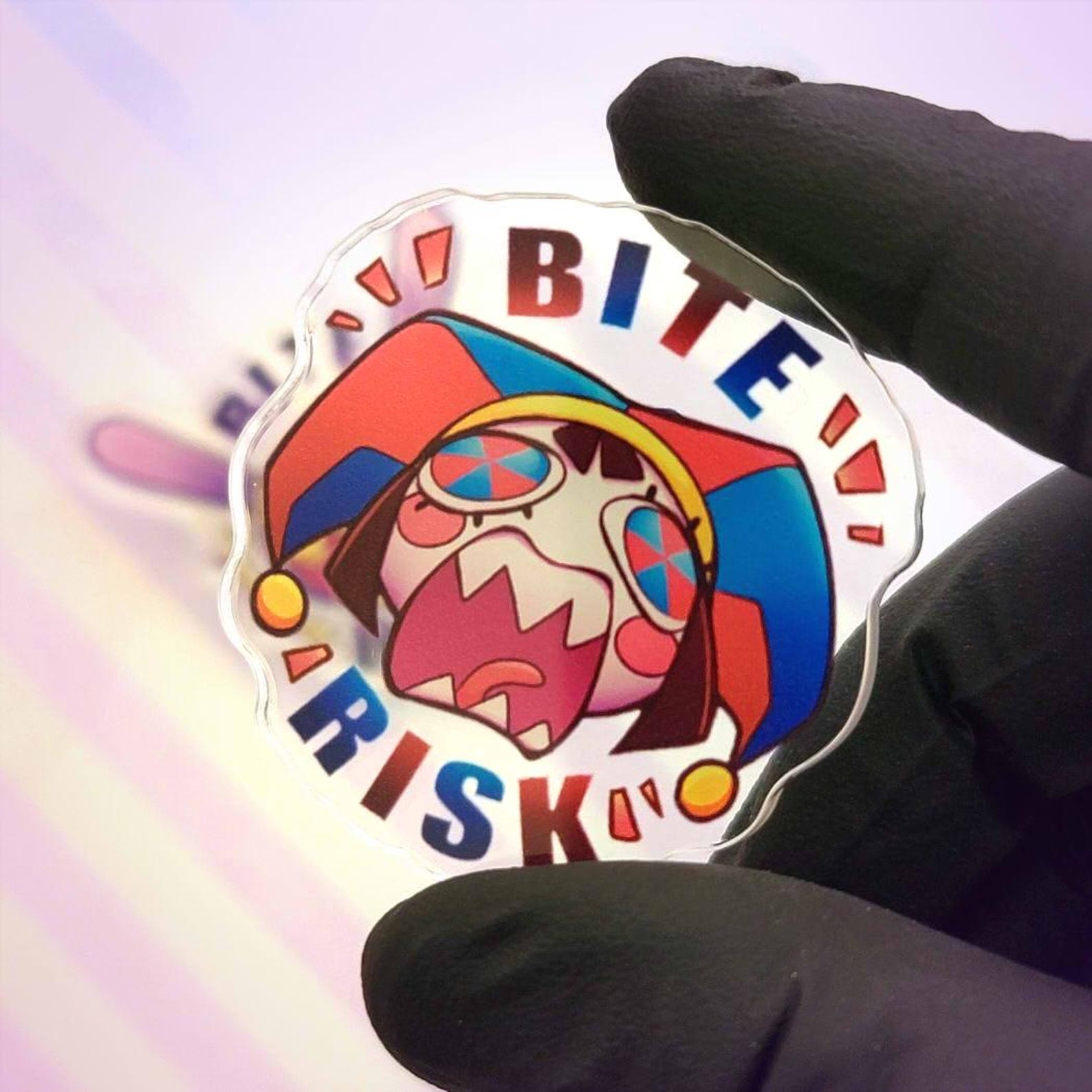 Bite Risk Pomni & Jax Acrylic Pins - Etsy