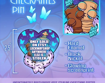 Checkmates Enamel Pin - B GRADE