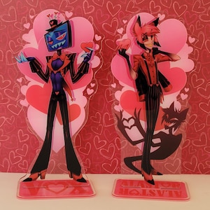 Vday Hazbin Acrylic Standees