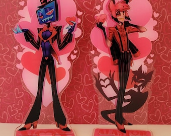Vday Hazbin Acrylic Standees