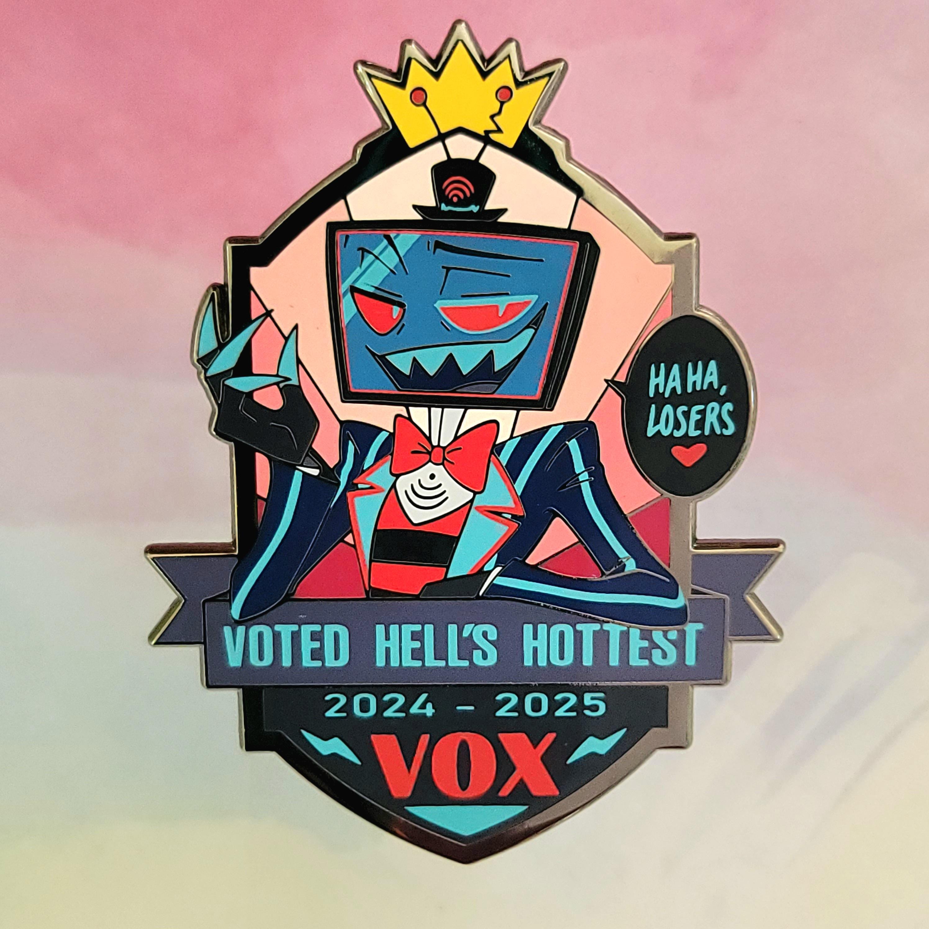 ハズビンホテル ピンバッジ vox Hazbin Hotel Vox Pin - Etsy