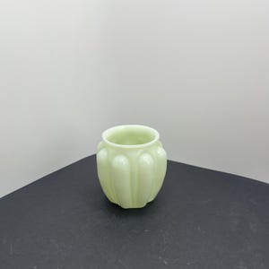 Vintage Jadeite Uranium Glass Mini Vase