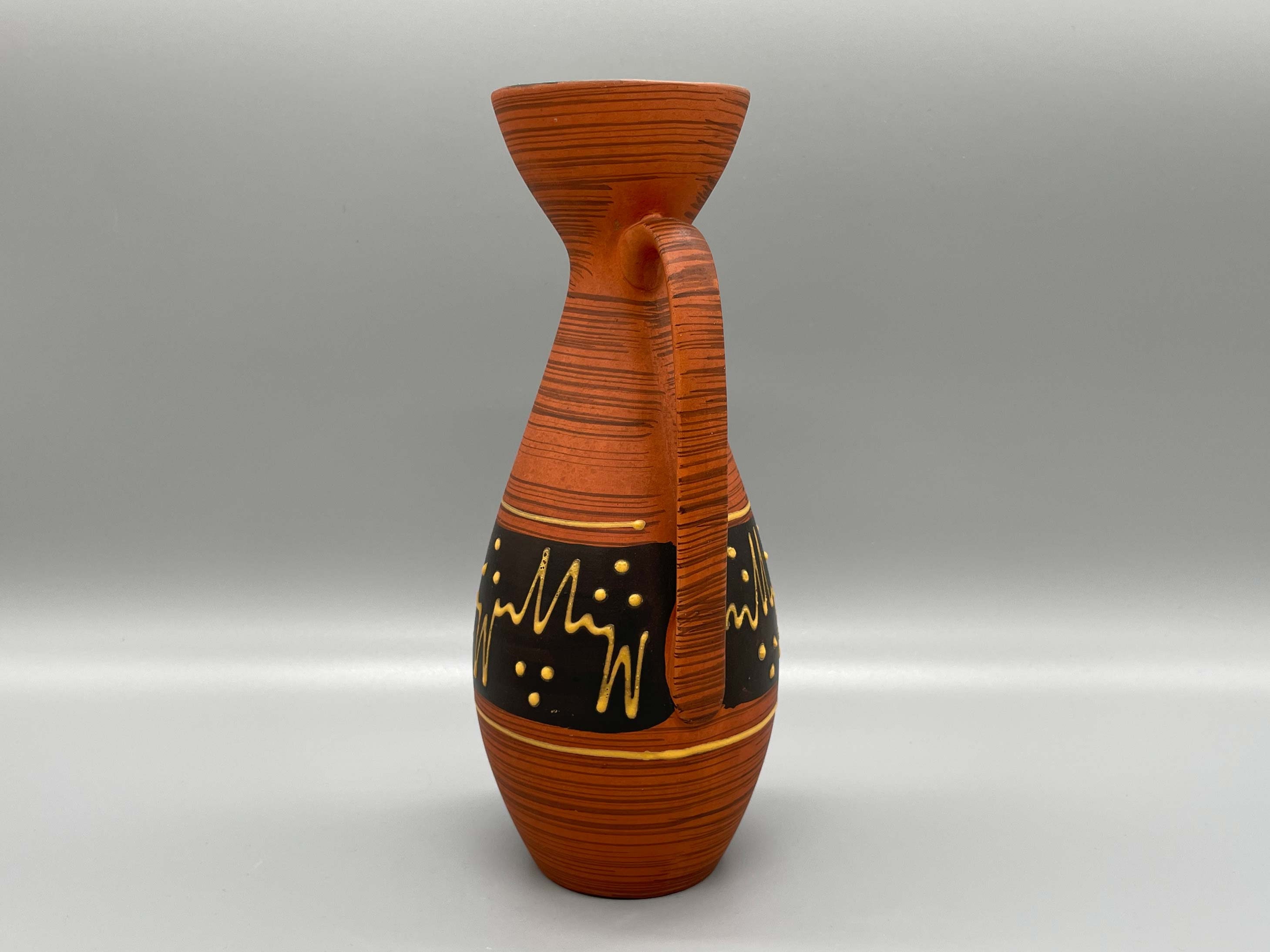 非常に美しい Keramos Kunstkeramik Vienna ハンドル花瓶または水差し