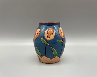 Beautiful Art Nouveau vase PAW Ceramics Austria/Czech Republic signed around 1890