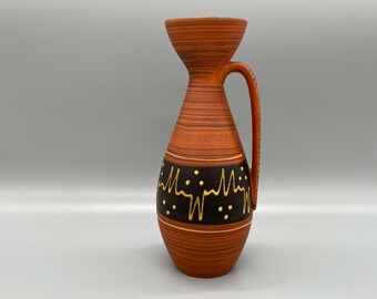 非常に美しい Keramos Kunstkeramik Vienna ハンドル花瓶または水差し 非常に美しい Keramos Kunstkeramik Vienna ハンドル花瓶または水差し