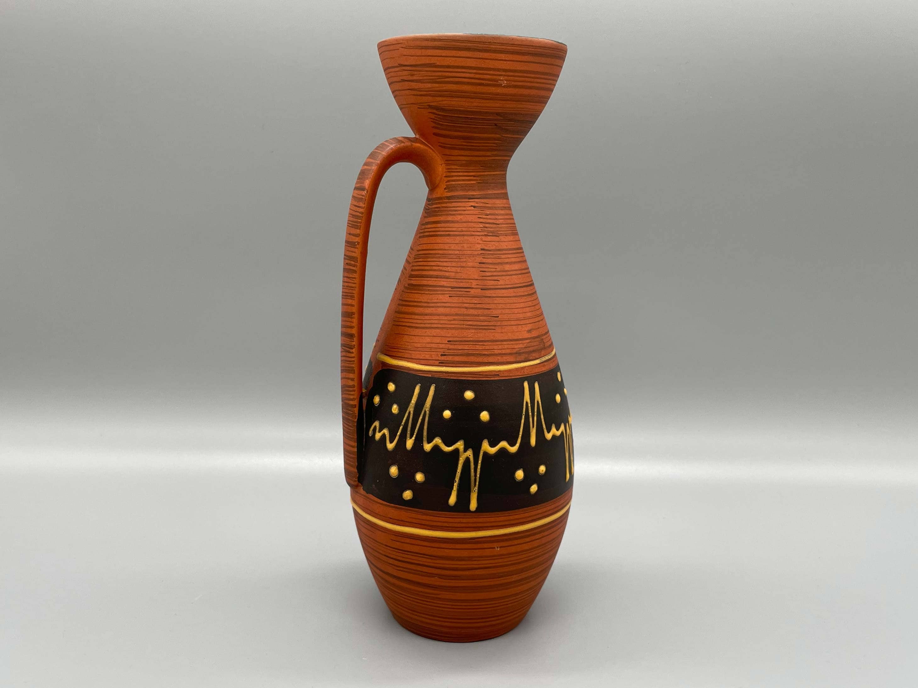 非常に美しい Keramos Kunstkeramik Vienna ハンドル花瓶または水差し