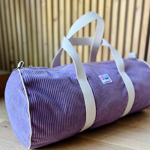 Handmade parma corduroy weekend bag